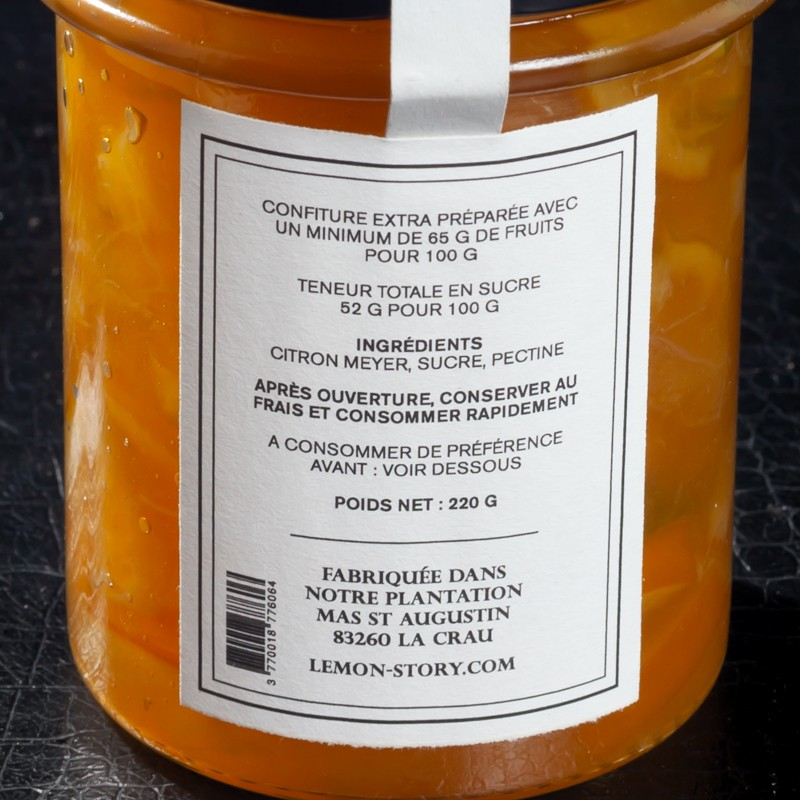 NPT - Confiture citron Meyer Lemon Story 220g  A NE PAS TOUCHER