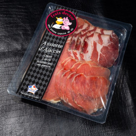 Assiette Corse d'Ajaccio Frais devant 120g  Charcuteries tranchées