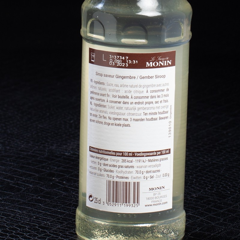Sirop gingembre 25cl Monin  Sirops