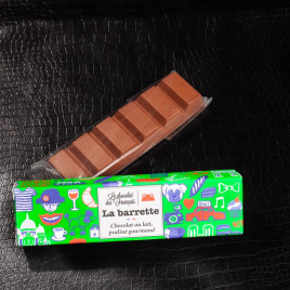 NPT - Barrette chocolat au lait praliné Le chocolat des français 40g  A NE PAS TOUCHER