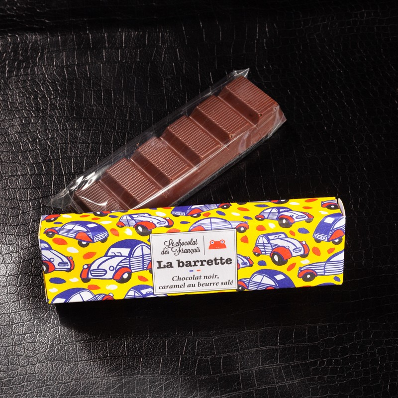 NPT - Barrette chocolat noir caramel salé Le chocolat des français 40g  A NE PAS TOUCHER