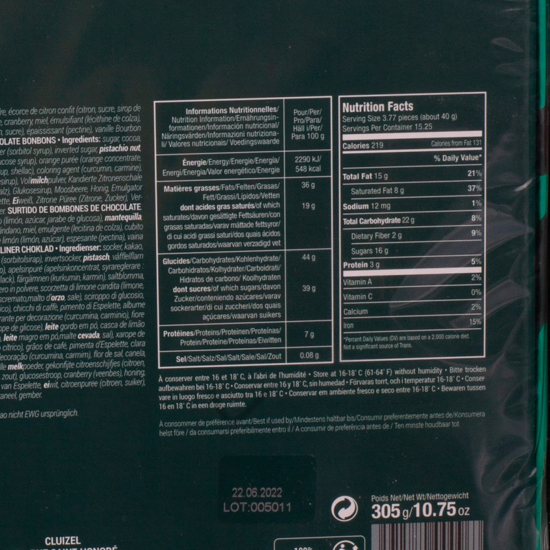 NPT - Coffret de Noël N33 Michel Cluizel 305g  A NE PAS TOUCHER
