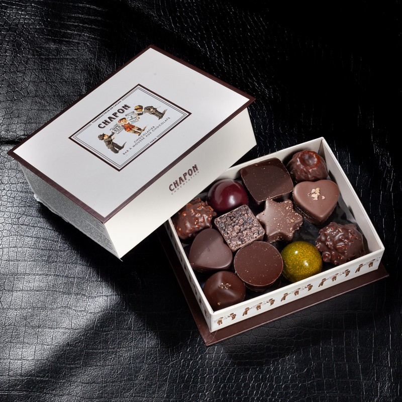 NPT - Fourreau mosaïk 24 chocolat Chapon chocolatier 235g  A NE PAS TOUCHER
