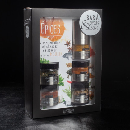 Coffret bar à saveurs épices Savor&Sens  Coffret salé