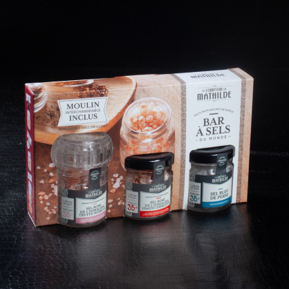 Coffret bar à sels 3x35g Le Comptoir de Mathilde  Coffret salé