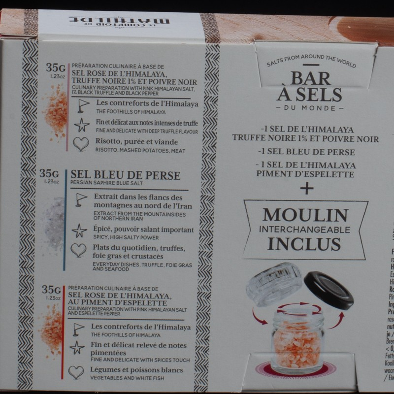 Coffret Bar a Sels le Comptoir de Mathilde 3x35g  Coffrets