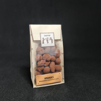 Poche amandes chocolat au lait 150g Chapon  Bonbons chocolat