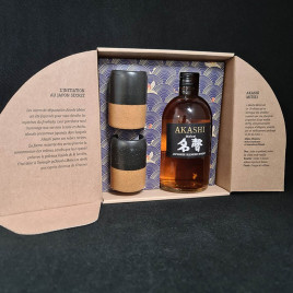 Coffret Akashi Meisei & 2 verres  Cave à whiskies