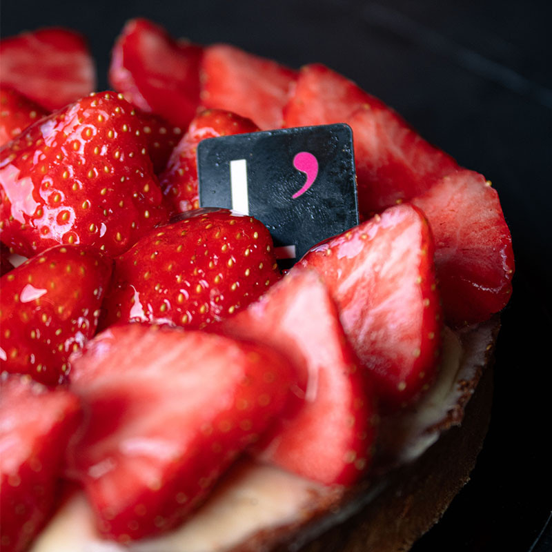 Tarte aux fraises 4P - (Disponible en 24h)  Pâtisseries à partager