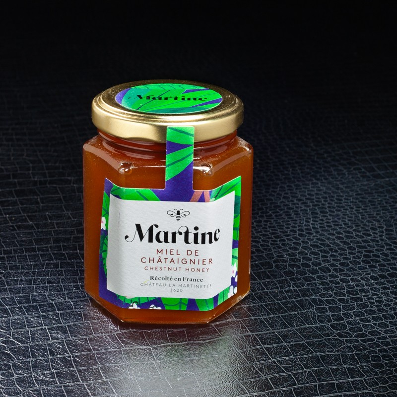 Miel de châtaignier Martine 250g  Miels