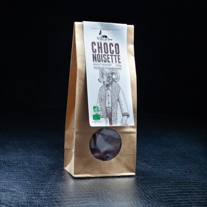 Biscuit choco noisette 140g La Pierre Qui Tourne  Biscuits