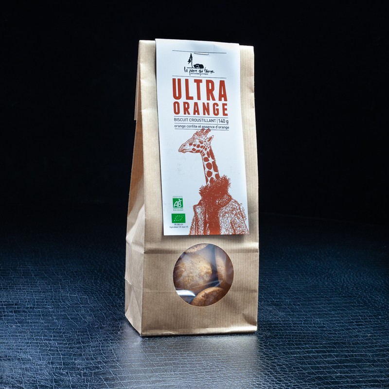 Biscuit ultra orange 140g La Pierre Qui Tourne  Biscuits