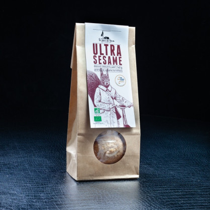 Biscuit ultra sésame 140g La Pierre Qui Tourne  Biscuits