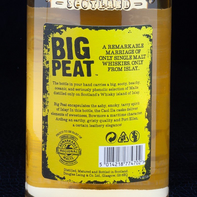 NSA - Whisky Ecossais Blended Malt Islay Big Peat 46% 70cl avec coffret  NSA