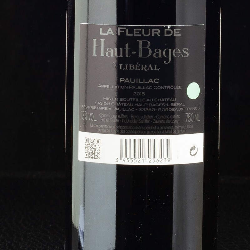 Pauillac Chapelle 75cl Château Haut Bages  Bordeaux