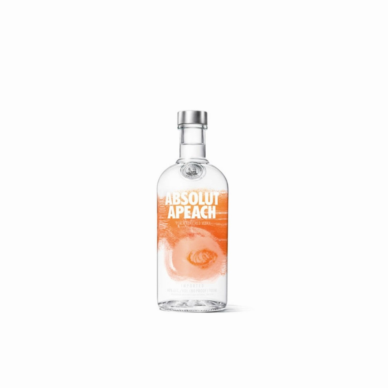 VODKA PECHE 70CL ABSOLUT  Vodkas aromatisées