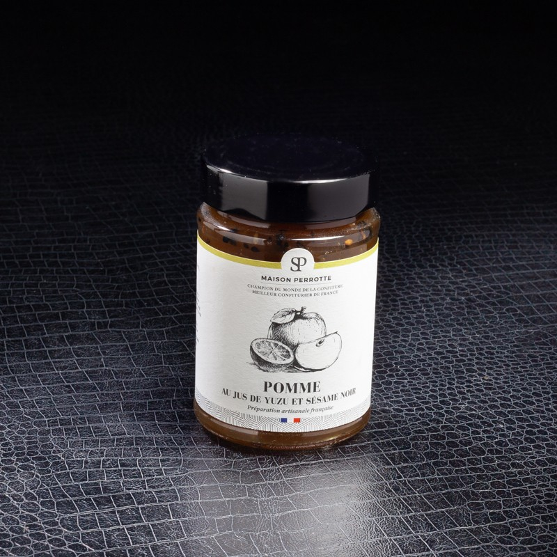 NPT - Maison Perrotte confiture pomme yuzu sésame 220gr  Accueil