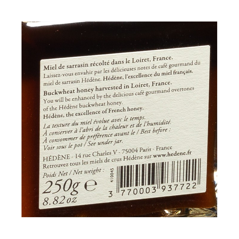 NPT - Miel de sarrasin du Loiret Hédène 250gr  A NE PAS TOUCHER