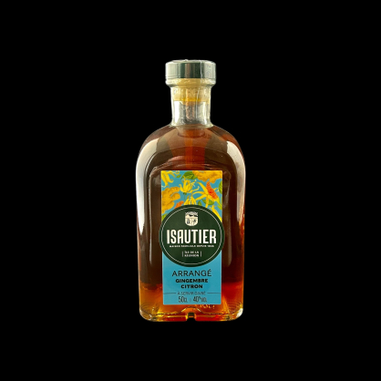 Rhum arrangé citron gingembre 50cl Isautier  Cave à rhums