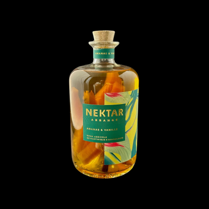 Rhum arrangé ananas vanille 70cl Nektar  Cave à rhums