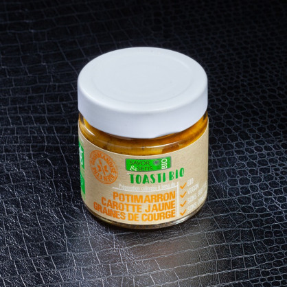 Toasti bio potimarron carotte jaune graines de courge 100g Savor&Sens  À tartiner