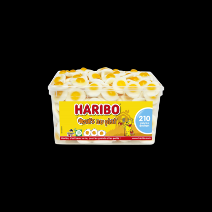 Oeufs au plat 210 pièces Haribo  Bonbon classique