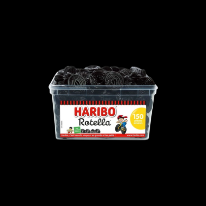 Rotella reglisse 150 pièces Haribo  Bonbon classique