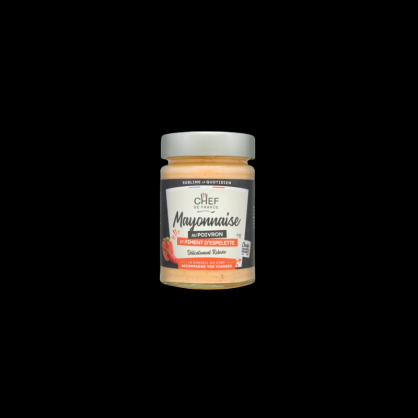 Mayonnaise poivron piment Espelette 155g Chef de France  Mayonnaise
