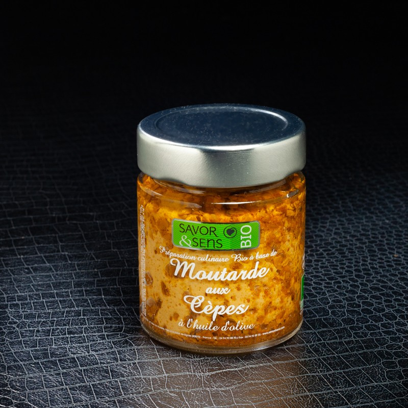 NPT - Moutarde bio cèpes Savor&Sens 100gr  Accueil