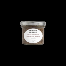 Terrine cochon Normandie boudin noir pommes 90g La Falaise Qui Rougit  Terrines et pâtés