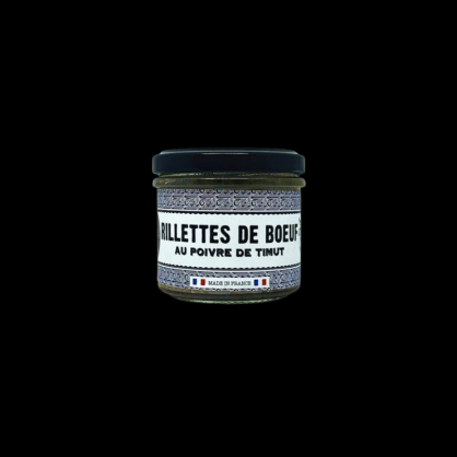 Rillettes de boeuf poivre Timut 90g Picotti Picotta  Terrines et pâtés
