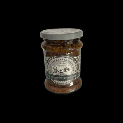 Tartinades d’olives noires 250g Bornibus  À tartiner