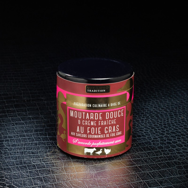 NPT - Moutarde douce crème fraiche foie gras Savor&Sens 110gr  Accueil