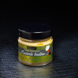 NPT - Moutarde tradition brisures de truffe blanche cognac Savor&Sens 100gr  Accueil