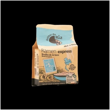 Ramen bio riz demi complet 280g Autour du Riz  Pâtes