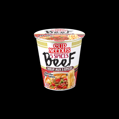 Soupe nouilles boeuf aux 5 épices 64g Nissin  Soupes et croutons