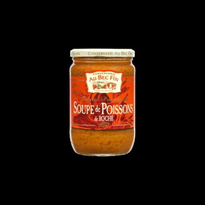 Soupe poissons de roche 66cl Conserverie Au Bec Fin  Soupes et croutons