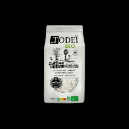 Riz bio parfumé jasmin long grain 500g Todeï  Riz et risotto