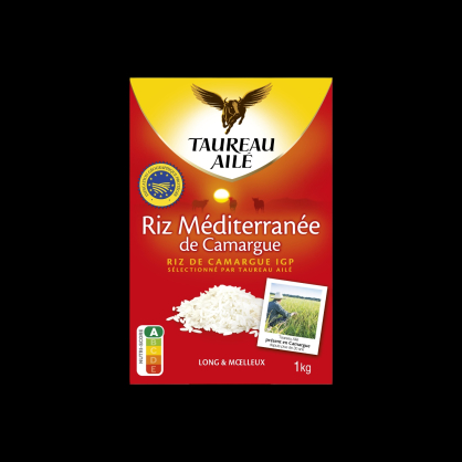 Riz méditerranéen de Camargue 1kg Taureau Ailé  Riz et risotto