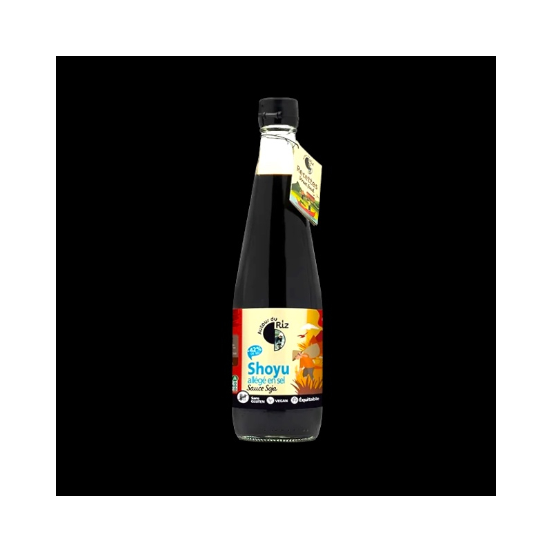 Sauce shoyu bio allégée en sel 200ml Autour du Riz  Sauces asiatiques