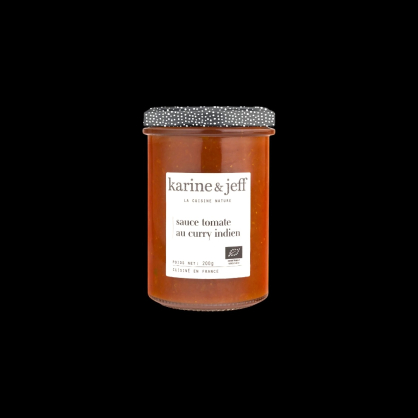 Sauce tomate au curry indien 200g Karine et Jeff  Sauces chaudes