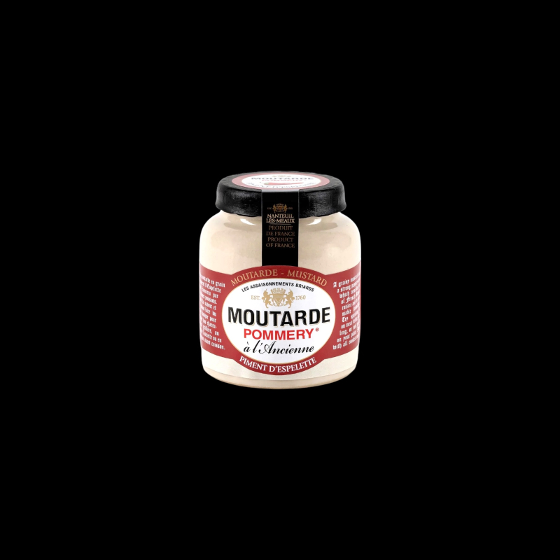 Moutarde au piment d’Espelette 100g Pommery  Moutarde