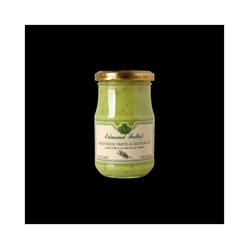 Moutarde verte estragon 10cl Edmond Fallot  Moutarde