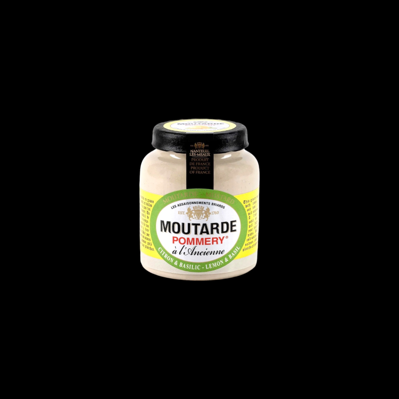 Moutarde citron basilic 100g Pommery  Moutarde