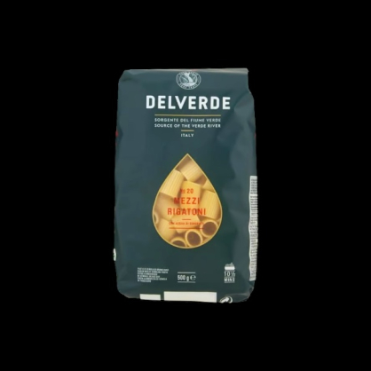 Pâtes mezzi rigatoni n20 500g Delverde  Pâtes