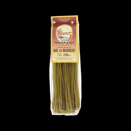 Pâtes linguine ail basilic 250g Toscani  Pâtes