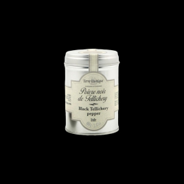 Poivre de Tellichery noir 60g Terre Exotique  Poivre