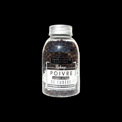 Recharge poivre de cubèbe 95g Savor&Sens  Poivre