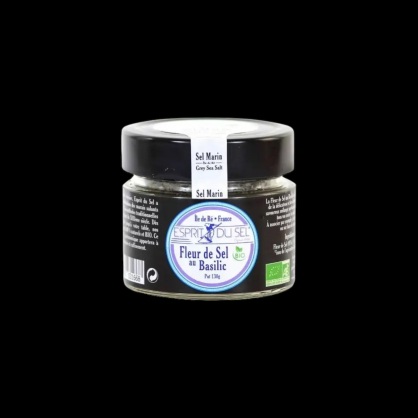 Fleur de sel basilic 130g Esprit du Sel  Sel