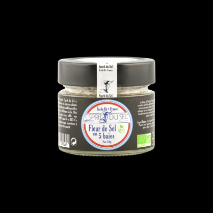 Fleur de sel 5 baies 150g Esprit du Sel  Sel
